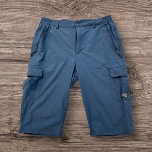 Men's Blue Cargo Shorts
